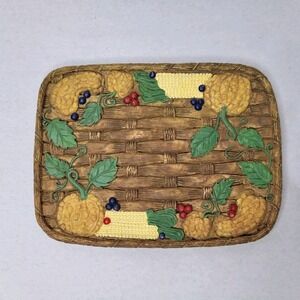 Young's Inc 1995 Flower Fairies Minature Gourd Tea Set Tray- TRAY ONLY- No Cups